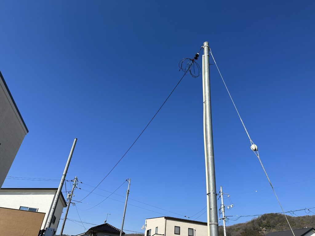 仮設電気工事 ｜ 株式会社明和｜福山市の不動産・建売住宅「日々良日の家」